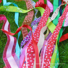 Custom Newest design ribbon chinese silk dance ribbons